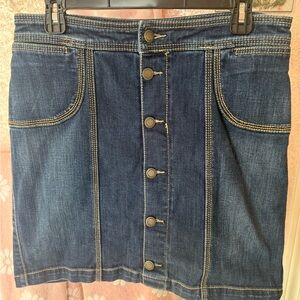 Christopher & Banks Dark Denim Skort